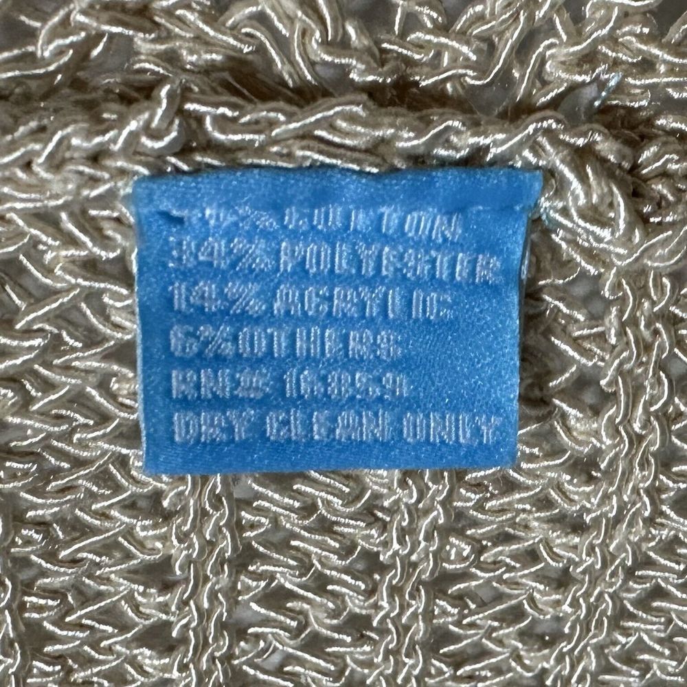 J. Mclaughlin Open Front Sleeveless Open Knit Car… - image 4